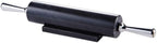 JEmarble Rolling Pin/Aluminum Handles 18 inch(Black)(Premium Quality) Polished Surface 18-inch(10"Barrel) Genuine Stone Non-stick Save Effort Easy to Clean