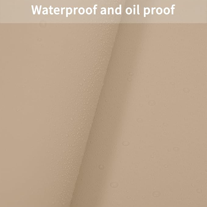 Leather Table Pad,1.8mm Thick,40x96 Inch,Dining Table Pad,Table Pads for Dining Room Table Rectangular,Table Pads for Dining Room Table,Dining Table Cover(Light Brown+Gray,40x96)