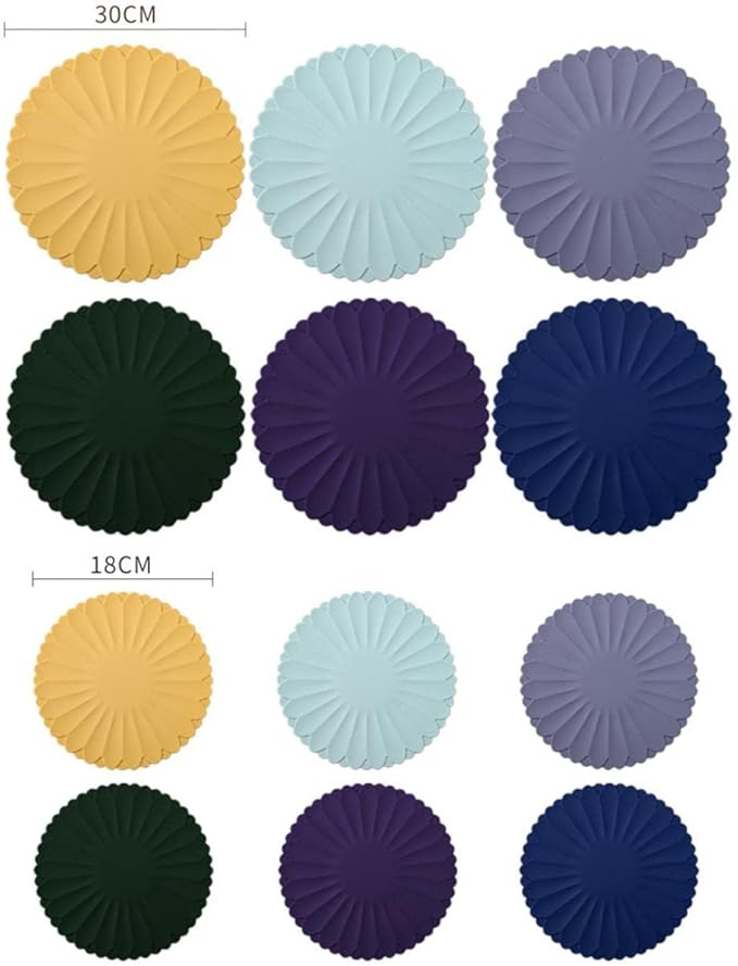 Heat-Resistant Silicone Trivet Mats, Non-Slip Hot Plate Holder for Kitchen Countertops & Dining Table, Reusable Pot Holder Pad with Secure Grip, Dishwasher Safe (Grey, Diameter: 18cm/7.09")