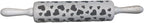 efo Embossed Rolling Pin with Engraved Design - Decorative Dough Roller - Cake Baking Accessories to Make Unique Bakes and Pottery - Beautifully Handmade Patterned Rolling Pin 40cm (Hearts)