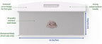 Bakerdale Large Bench/Dough/Cake Scraper, Icing Smoother Spreader, 10-inch Long Stainless Steel Blade, with white Polypropylene Handle