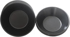 3 Inch Tart Pan, Carbon Steel Pastel De Nata Tins, Nonstick Egg Tart Molds, Mini Round Quiche and Pie Pan for Tartlet, Cupcake, Pudding, Muffin Baking - 8Pcs, Black