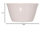 Carlisle FoodService Products Dallas Ware Reusable Plastic Bowl Bouillon Cup Bowl for Home and Restaurant, Melamine, 8 Ounces, Bone, (Pack of 24)