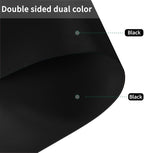 Leather Table Cover,1.8mm Thick,42x78 Inch Table Protector,Table Protector for Dining Room Table,Table Pads for Dining Room Table Rectangular.(Black+Black,42x78)