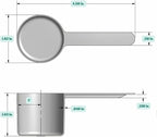 1/4 Cup (4 Tablespoon | 2 Oz. | 60 mL) Long Handle Scoop for Measuring Coffee, Pet Food, Grains, Protein, Spices and Other Dry Goods (Pack of 1)