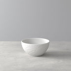 Villeroy & Boch Manufacture Rock Blanc 4-Piece Place Setting, Plates & Bowls, Premium Porcelain, Made in Germany, Matte White