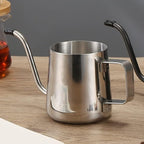 Toyvian Gooseneck Kettle 600ML Metal Coffee Kettle, Coffee Thin Spout, Gooseneck Pitcher, Narrow Spout Pot, Dripper Stainless Steel Water Bottle