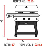 recteq X-Fire Pro 825 Wood Pellet Smoker Grill, Wi-Fi Electric Pellet Grills, Dual Cooking Modes for Hot and Fast + Low and Slow Cooking (Grill + Basics Bundle)