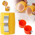 2025 Premium Egg Shell Opener, Egg Shell Cutter Eggs Shell Separator for Raw Eggs, Multifunctional Egg Cutter Egg Cracker Separator for Home Kitchen Gadgets (Yellow)