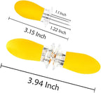 16Pcs/8 Pairs Yellow Corn Holders,PEOUWNES Stainless Steel Corn Cob Holders Corn on The Cob Skewers, Corn on The Grill, Interlocking Design Corn Skewers Forks for Home Cooking BBQ Parties Camping
