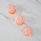 Pastry Tek 6 Cavities Rose Baking Molds, 10 Oven-Ready 3D Rose Molds - Flexible, Freezable, White Silicone Chocolate Molds, Easy Release, For Making Candies or Chocolates - Restaurantware