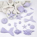 7.2'' 3D Big Mermaid Tail Mold Mermaid Theme Silicone Fondant Mold for Under The Sea Cake Decoration, Chocolate, Candy, Polymer Clay, Cupcake Decor, Sugar Craft