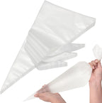 Extra Large 26 Inch Piping Bags 50 Pack - HOMIOVE XXL Disposable Piping Icing Bags Anti-Burst Thick Pastry Bags Frosting Bags Anti Burst Cake Decorating Bags for Cake Decorating, Cupcakes, Macarons