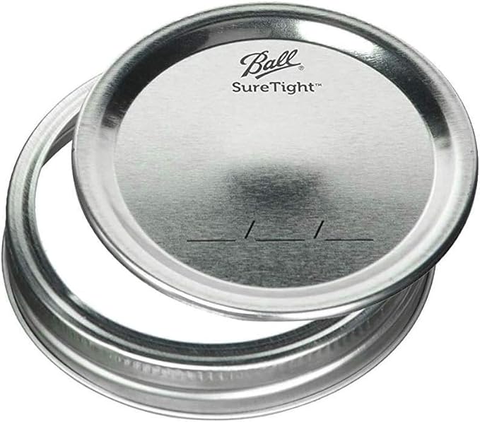 Ball Wide Mouth Glass Mason Jars with Lids and Bands, Used for Canning, Pickling, Juice, Jam, Jelly, Quart Size 32 Ounce (Pack of 6)