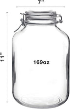 Bormioli Rocco Fido Clear Jar, 169 Oz.