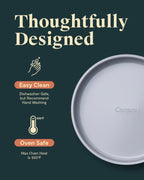 Caraway Non-Stick Ceramic 9” Circle Pan - Naturally Slick Ceramic Coating - Non-Toxic, PTFE & PFOA Free - Perfect for Birthday Cakes, Tartes, & More - Sage