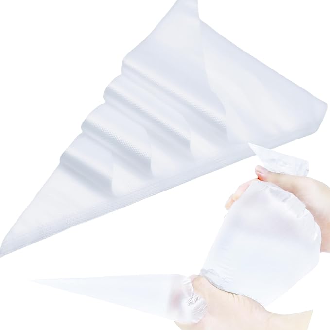 XXXL 25 Inch Extra Large Piping Bags,100 Pack Disposable Pastry Bags,Thick Anti-Burst Icing Piping Pastry Bags For Frosting Decorating Cake Cupcake Cookie (XXXL Large 25 Inch-100 Pack)