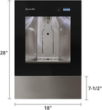 Elkay LBWD00C Liv Recessed Bottle Filling Station with Hands Free Operation and Filter - Midnight