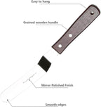 Offset Cake Icing Spatula Set of 4- Professional Stainless Steel Cake Decorating Frosting Spatulas, 4"-6"-8"-10" Flexible Resistant Blade, Wooden Handle For Easy Grip