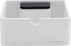 Normcore Compact Knock Box, Metal Espresso Knock Box, Heavy-Duty Knockbox, Anodized Aluminum, Espresso Accessories for Coffee Grounds, White