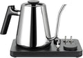 Lafeeca DJ Electric Gooseneck Kettle for Pour Over Coffee & Tea - Water Boiler - Turntable Design - Quick Heating & Temperature Control - Stainless Steel