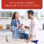Lifeboost Dark Roast Low Acid Coffee K Cups - Single Origin Mold Free Non-GMO Organic Coffee Pods - Compatible with Keurig & Keurig 2 Machines - 42 Count