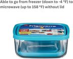 Bormioli Rocco Frigoverre Square Glass Food-Storage Containers with Lids, Set of 3