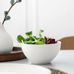 Villeroy & Boch Artesano Original Rice Bowls, Set of 4, Premium Porcelain, Made in Germany, 20.25 oz Capacity Each, White