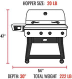 recteq X-Fire Pro 825 Wood Pellet Smoker Grill, Wi-Fi Electric Pellet Grills, Dual Cooking Modes for Hot and Fast + Low and Slow Cooking, Smoke, Sear, & More