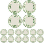 Lenox 863669 Holiday 4-Piece Melamine Dinner Plate Set, Christmas Dinnerware, Hosting (Pack of 4)