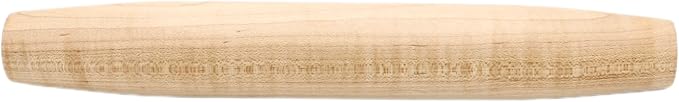Handmade 12” Maple French Rolling Pin – Wooden Dough Roller for Baking, Pastry, Pizza, and Tortillas – Smooth Wood Rolling Pin for Thin Dough, Chapati, Cookies – Handcrafted in USA from Solid Maple