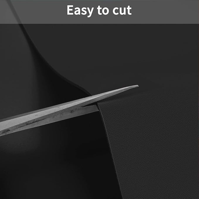 Desk Protector Mat - 38x66 Inch Waterproof Easy to Clean Can Conceal Flaws Protector The Table Top from Scratches Used for Dining (Black+Black 38x66)