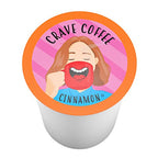 Crave Beverages Flavored Pods Compatible with 2 K-Cup Brewers, Cinnamon, 40 Count