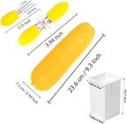 Corn Dishes and Corn Holders Set Kits, PEOUWNES Corn on The Cob Holders, Corn Cob Holders Skewers BBQ Twin Prong Holders, Includes 12 Stainless Steel Corn Holders, 6 Corn Trays and Butter Spreader