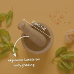 Small Mortar Pestle Set, Kitchen Tools, Kitchen Countertop Decor, Grinding, Crushing, Herbs, Garlic, Nuts, Spices, Rustic Style, Handcrafted, Made from Soapstone, Gray