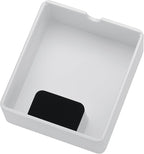 Normcore Compact Knock Box, Metal Espresso Knock Box, Heavy-Duty Knockbox, Anodized Aluminum, Espresso Accessories for Coffee Grounds, White