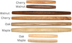 Handmade French Wooden Rolling Pin for Dough - 12 inch Cherry tapered Wood Roller, Perfect for Baking, Pizza, and Tortillas - Crafted in Kentucky