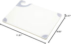 San Jamar Saf-T-Grip Plastic Cutting Board with Safety Hook, 9" x 12" x 0.375", White