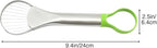3-in-1 Avocado Slicer Tool, Emptycolor Stainless Steel Avocado Cutter, Pitter & Peeler, Multi-Function Avocado Tool for Slicing, Scooping, and Pit Removal, Kitchen Gadget with Green Plastic Handle