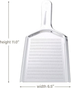 TIKUSAN Japanese Grater Oroshigane Slicer Stainless Steel Made in Japan for Radish Garlic Ginge Fruits and Root Vegetables (6.5"x11.0")