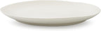 Portmeirion Sophie Conran Arbor Dinner Plate| Set of 4 Dinner, Pasta, and Appetizer Plates | 11 Inch Organic Shape Stoneware | Microwave and Dishwasher Safe – (Creamy White)