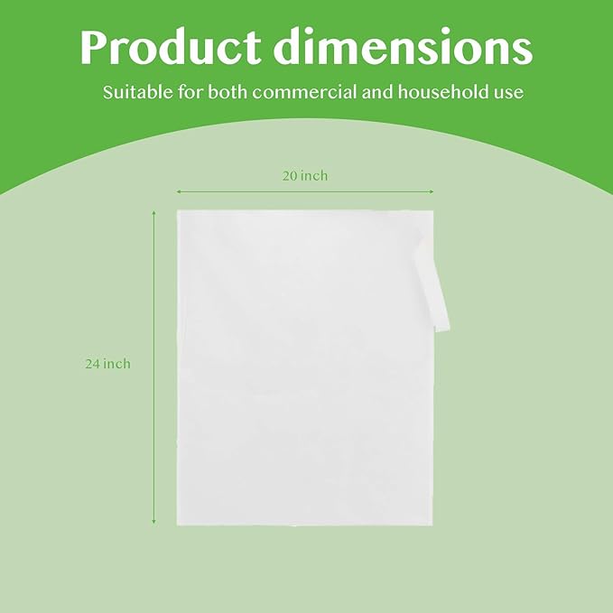 30 Pack 20x24 Inch Large Commercial Cold Brew Coffee Filter Bags for 5 Gallon Buckets & Toddy System - Heavy Duty Disposable Brewing Bags