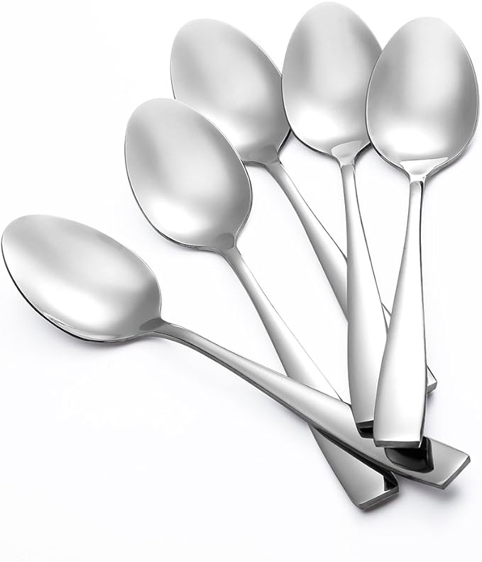 24-Piece Large Stainless Steel Dinner Spoons,8 Inches