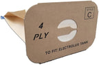100 Replacement Bags Compatible with ELECTROLUX Type C - 4 PLY CANISTER VACUUM Cleaners