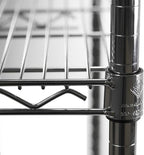 Shelving Inc. 14" d x 24" w Chrome Wire Shelving with 2 Tier Shelves, Weight Capacity 800lbs Per Shelf