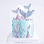 4 PCS Marine Theme Cake Fondant Silicone Mold Seashell Conch Starfish Baking Molds for DIY Cake Decoration Chocolate Candy Polymer Clay Crafting Projects