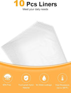 SMARTAKE Slow Cooker Liners, Large Size 13"x 21" Disposable Cooking Bags, Fit 3QT to 8QT for Slow Cooker, Cooking Trays, Suitable for Oval & Round Pots, 10 Liners