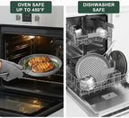 TECHEF - CeraTerra Collection, 12" Ceramic Nonstick Grill Pan (PTFE, PFAS, and PFOA Free), Made in Korea (12-in Grill Pan)