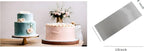 Cake Scraper Smoother 10 inch, Stainless Steel Metal Icing Smoother for Tall Cake Decorating