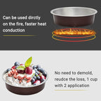 Beasea Disposable Mini Pie Tins With Lids, 4 Inch 50 Pack Disposable Mini Pie Pans Tart Pans, 8 Oz Aluminum Pie Pan Tin Coffee Tart Pans Round Oven Baking Mini Cake Pan for Pie Tart Quiche